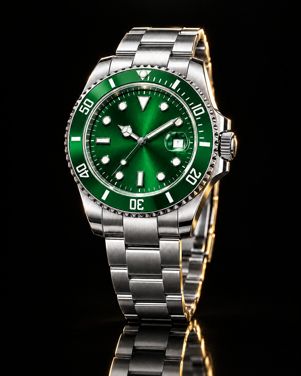 Boxster Abyss Diver Plateado-Verde