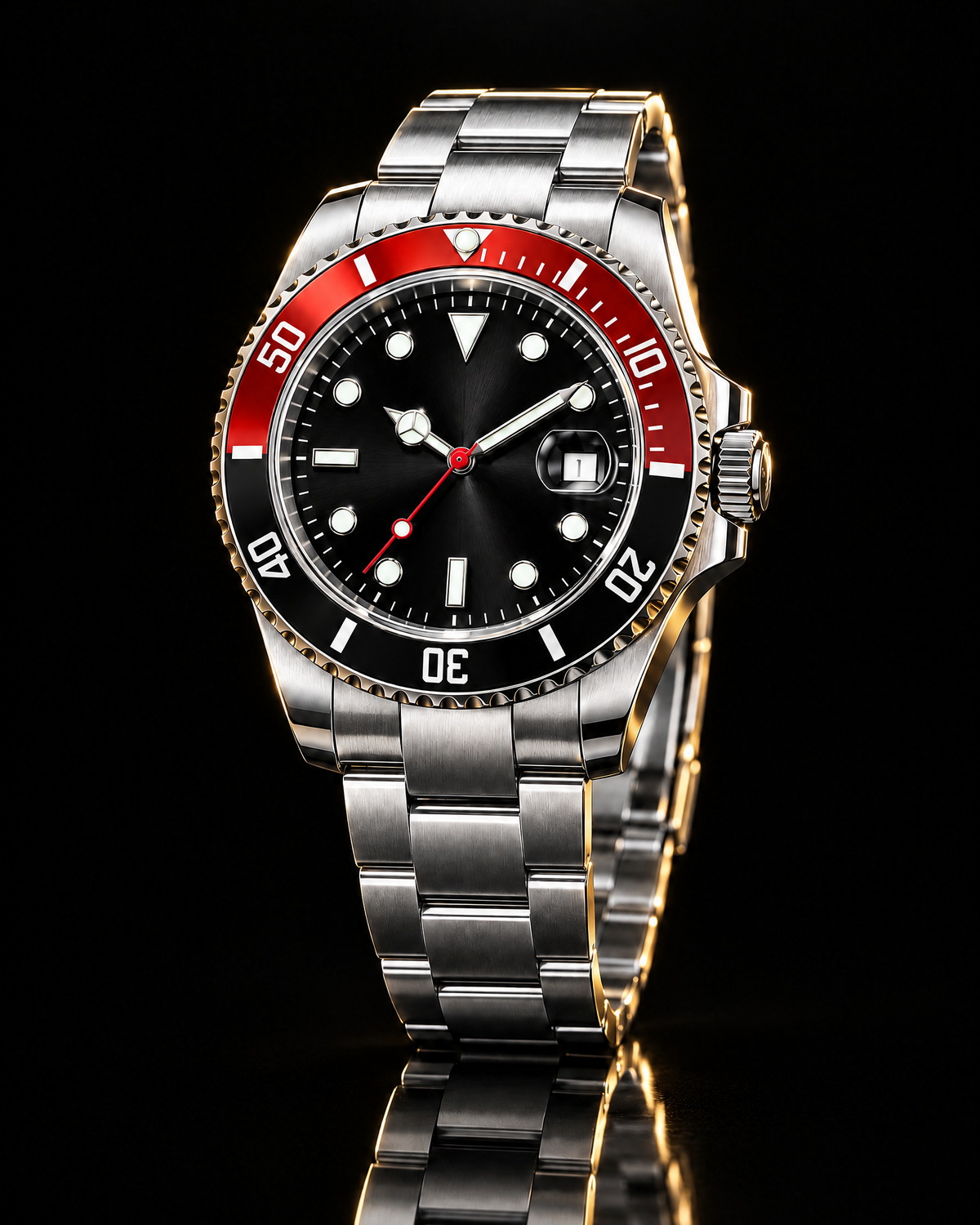 Boxster Abyss Diver ROJO-NEGRO-PLATEADO